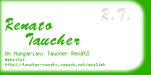 renato taucher business card