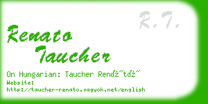 renato taucher business card